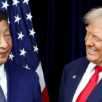 U.S. President Donald Trump (right) and Chinese President Xi Jinping (left) will hold bilateral talks in Busan at the end of October 2025